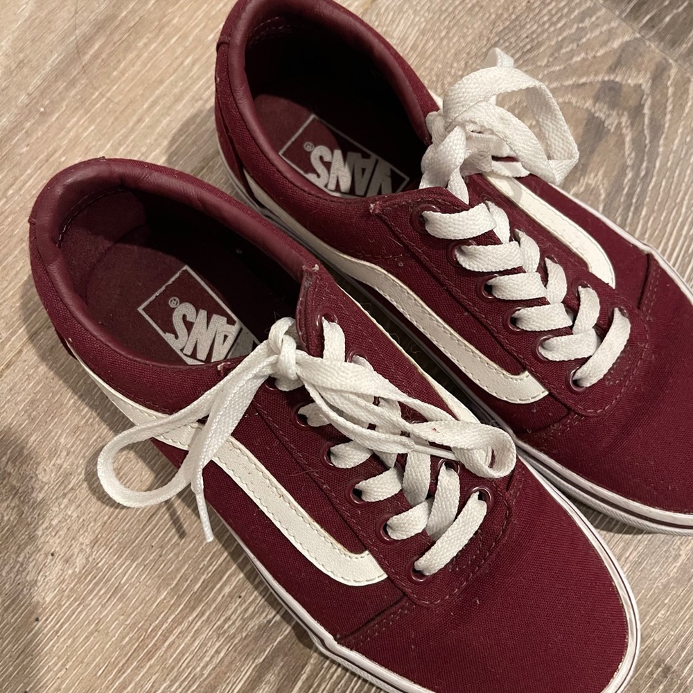 Burgundy Vans